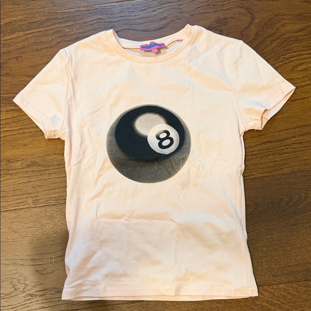 Edikted Light Pink 8-Ball Graphic Tee